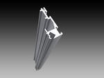One-sided ClipOn-Frame aluminium profile ”20“